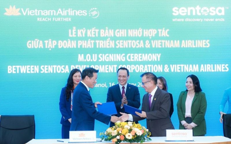 Vietnam Airlines hợp tác kích cầu du lịch giữa Việt Nam và Singapore