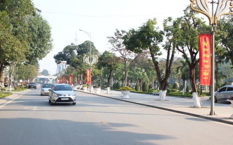 Vĩnh Phúc: Tp Vĩnh Yên chỉnh trang đô thị đón Tết Nguyên đán Giáp Thìn